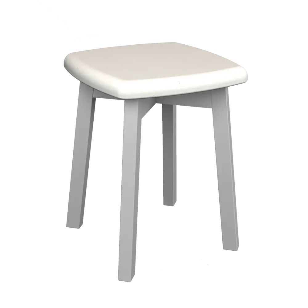 Сиденье для табурета Гавр Delinia 36.5x36.5x4 см мягкое цвет белый 83697018 STLM-2111717  - Вид №2