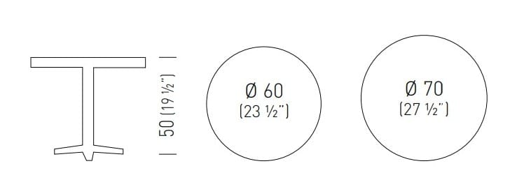 Металлический низкий круглый журнальный столик GABER ARKET LOW ARCH-00094336 - Вид №2