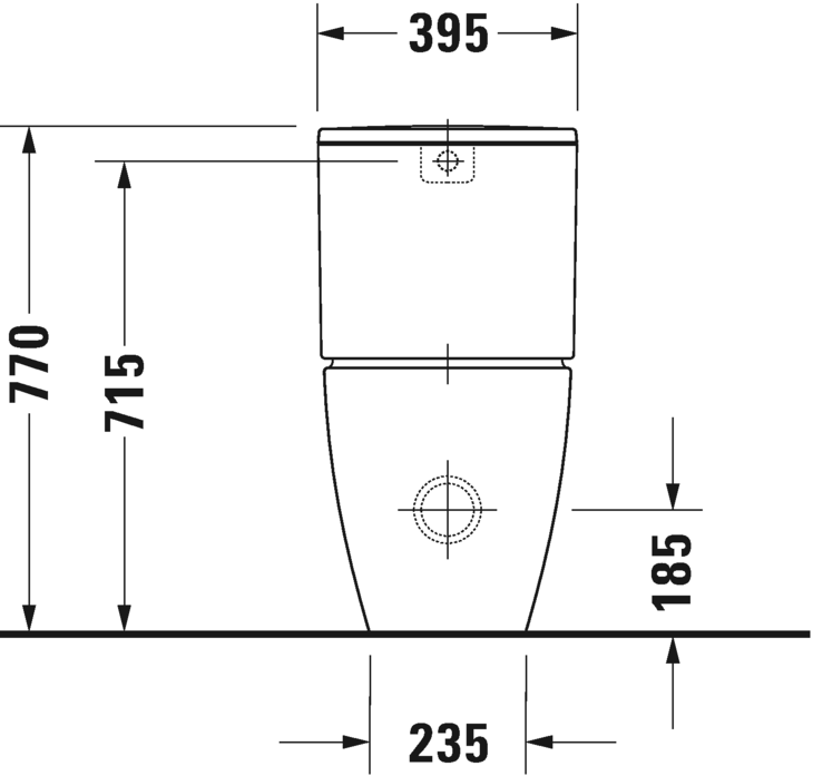 2170092000 Компакт унитаз с бачком Белый Duravit ME BY STARCK Германия - Вид №6