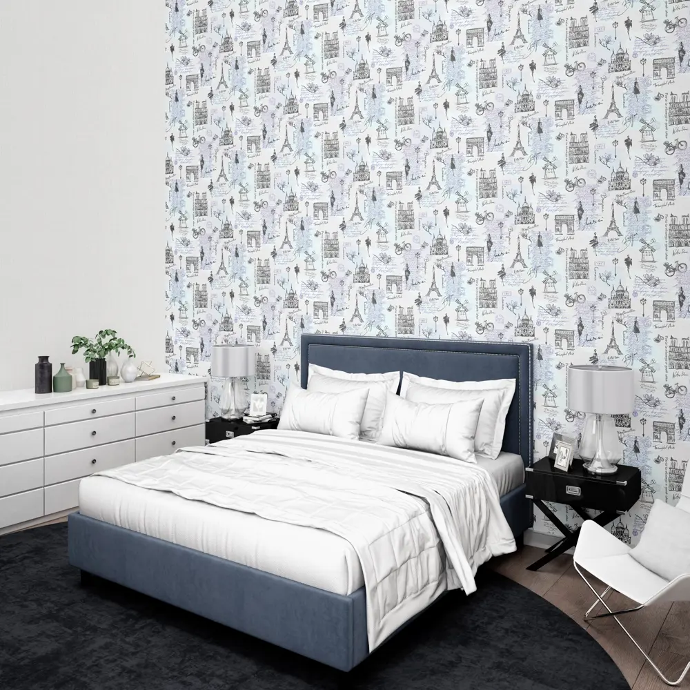 Обои флизелиновые Startdeco Париж серые 1.06 м 889164 STLM-2201385 - Вид №3