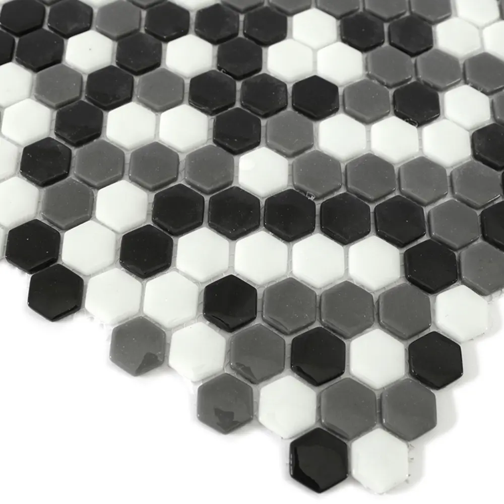 Мозаика стеклянная Natural STP-BK005-HEX 29x29 см цвет разноцветный 84830260 STLM-2207602 Santreyd Steppa - Вид №1
