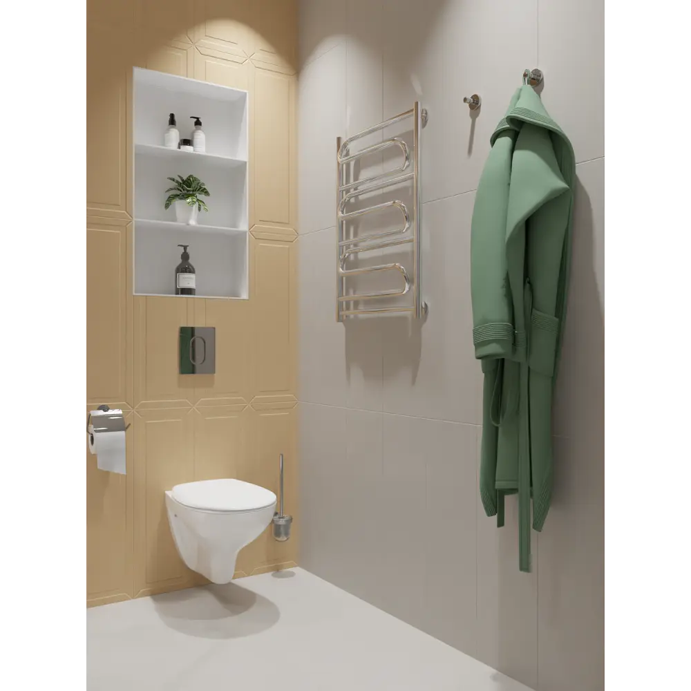 Плитка настенная Керамин Сонет 3С 25x75 см 1.69 м² матовая цвет бежевый STLM-2200511 - Вид №6