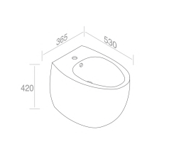 S558T1R1V0.131 Биде напольное Dot A. e T. Italia AeT ITALIA DOT 2.0 - Вид №1