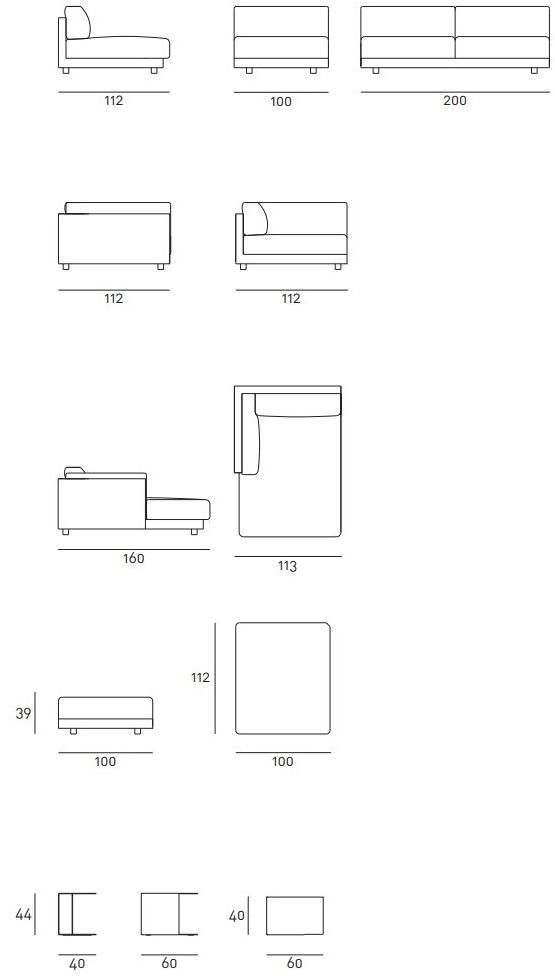 Living Divani Съемный диван Family sun-id-1413413 - Вид №8