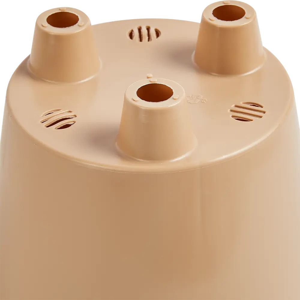 Горшок цветочный London ø15.5 h11.3 см v1 л пластик зеленый INGREEN STLM-2079266 - Вид №3