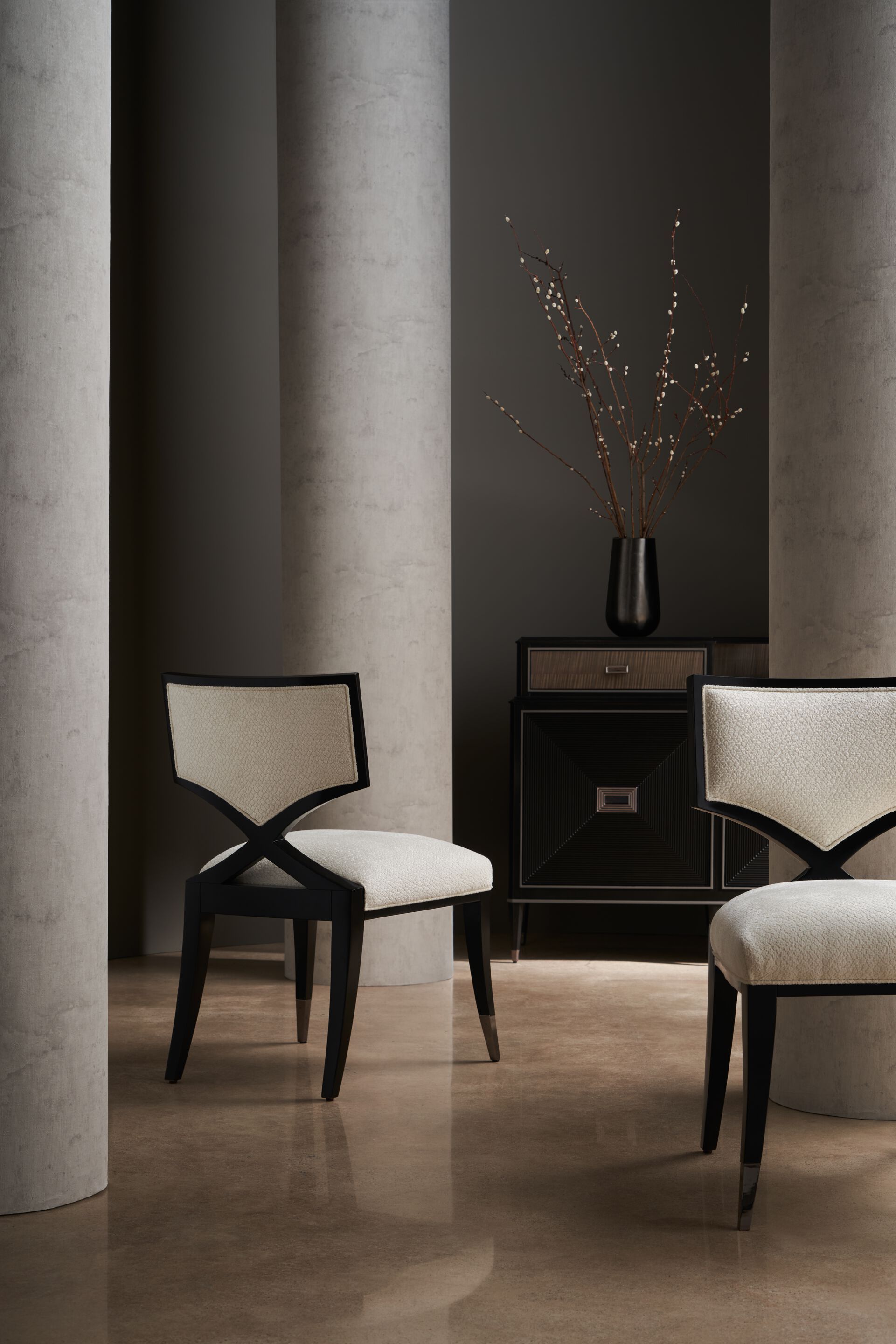 Мягкий стул из синели Caracole FIRST ARCH-00054327 - Вид №1