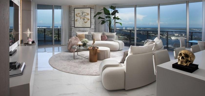 MORADA Круглый пуф из нубука Taglia Taglia otr - Вид №3