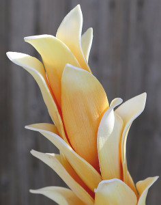 7978 307 a3 Искусственный мягкий цветок 'листовая ветка', 100 см, желто-белый H-andreas