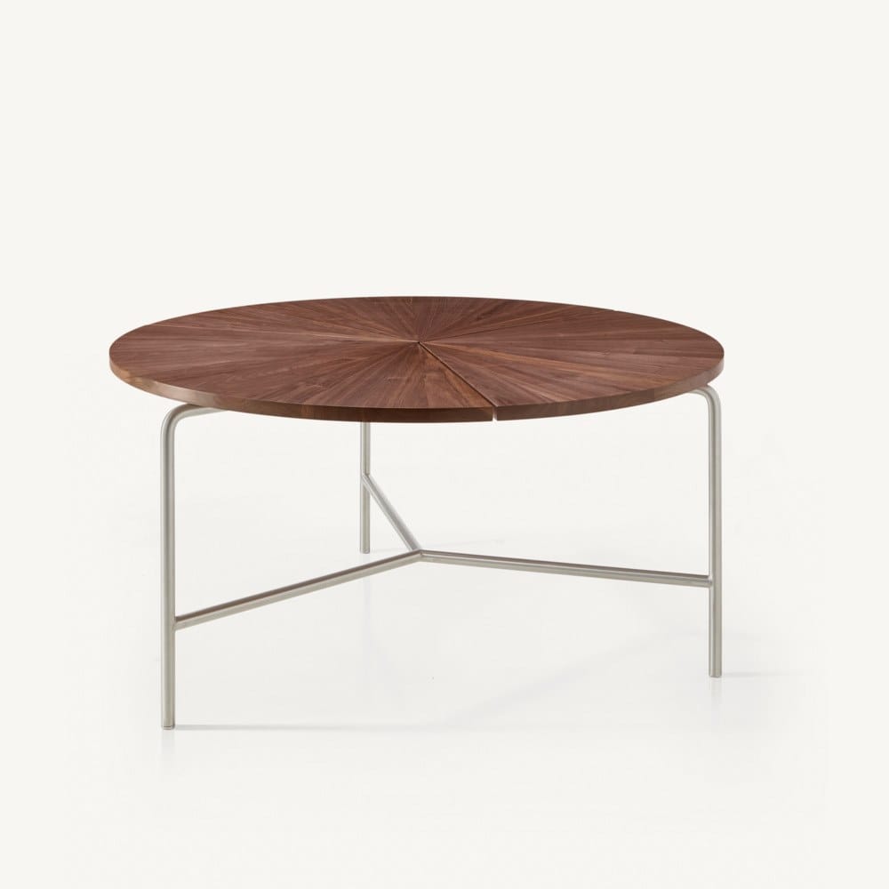 Круглый стол из нержавеющей стали и дерева BassamFellows ARCH-00146156 - Вид №3