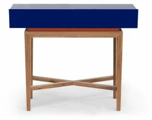 Moanne Прямоугольная лакированная консоль из орехового дерева