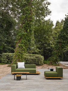 107028 Столик из массива тика 92 х 28 см Point Pal