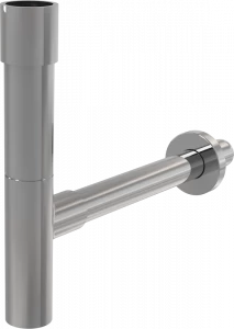 Сифон для умывальника DN32 DESIGN, цельнометаллический, массивный