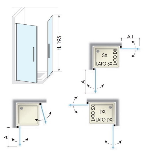 Art. 81A Serie IBIS Душевая кабина Box Docce 2B Box Docce 2.B 36735 - Вид №1