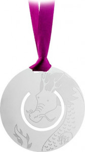 10533760 Christofle Закладка круглая "Дракон" (посереб.) Посеребрение