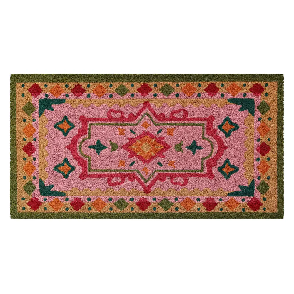 Коврик грязезащитный Kera5 40х75 см кокос цвет разноцветный Santreyd STLM-2208405