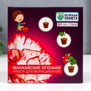 90694974 Набор для выращивания с глиняным горшочком Шанхайские Огоньки STLM-0341629 SIMALAND
