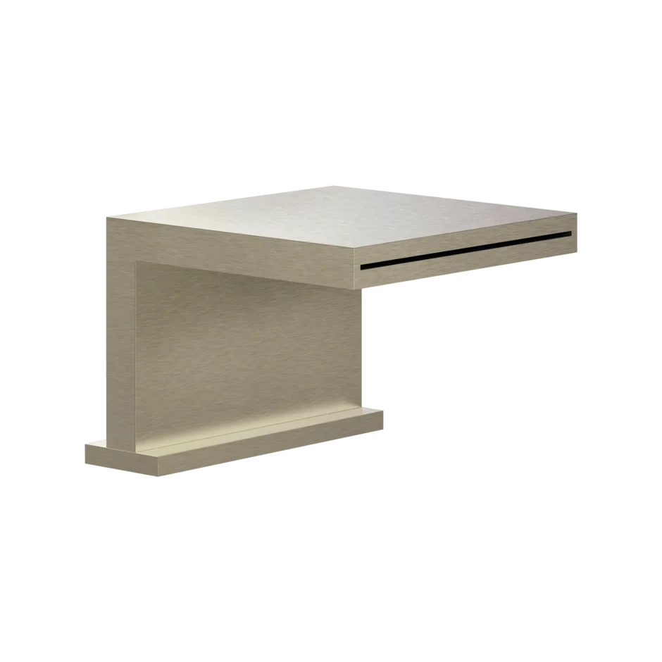 Носик для ванны 20191 149 Gessi Rettangolo k МАТОВЫЙ НИКЕЛЬ FINOX 20191149