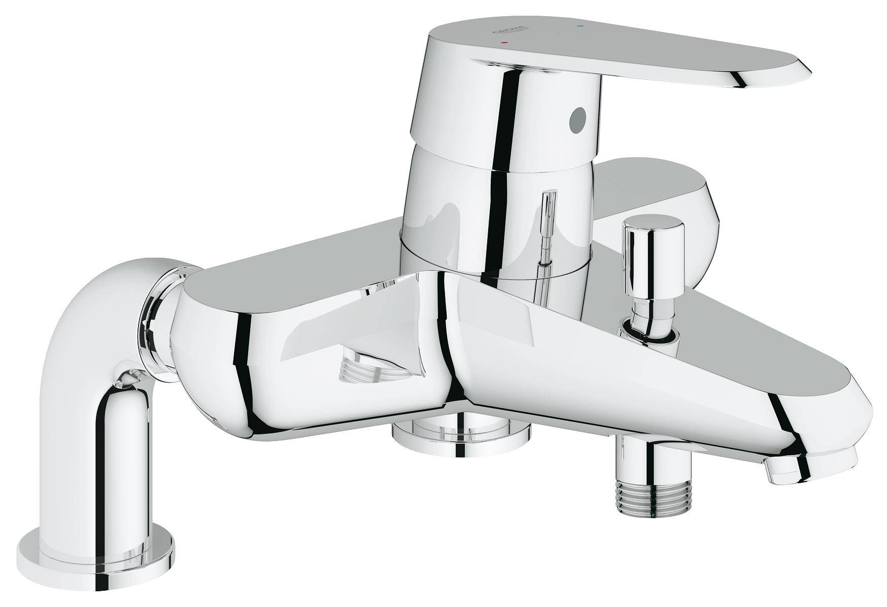 Смеситель для ванны GROHE Eurodisc Cosmopolitan с вертикальными подключениями, хром (33392002)