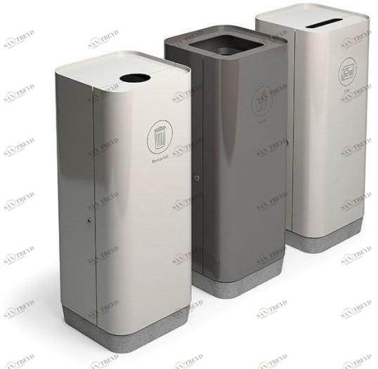 VESTRE Контейнер для мусора из оцинкованной стали для раздельного сбора мусора Forum sun-id-1473506