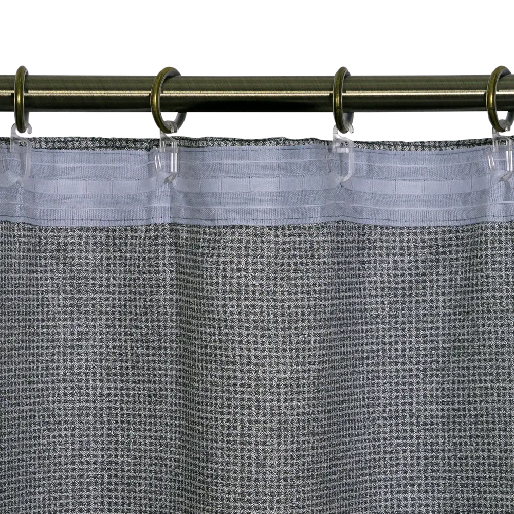 Штора на ленте, 200х300 см, жаккард, цвет серый AMORE MIO STLM-2132229 - Вид №4