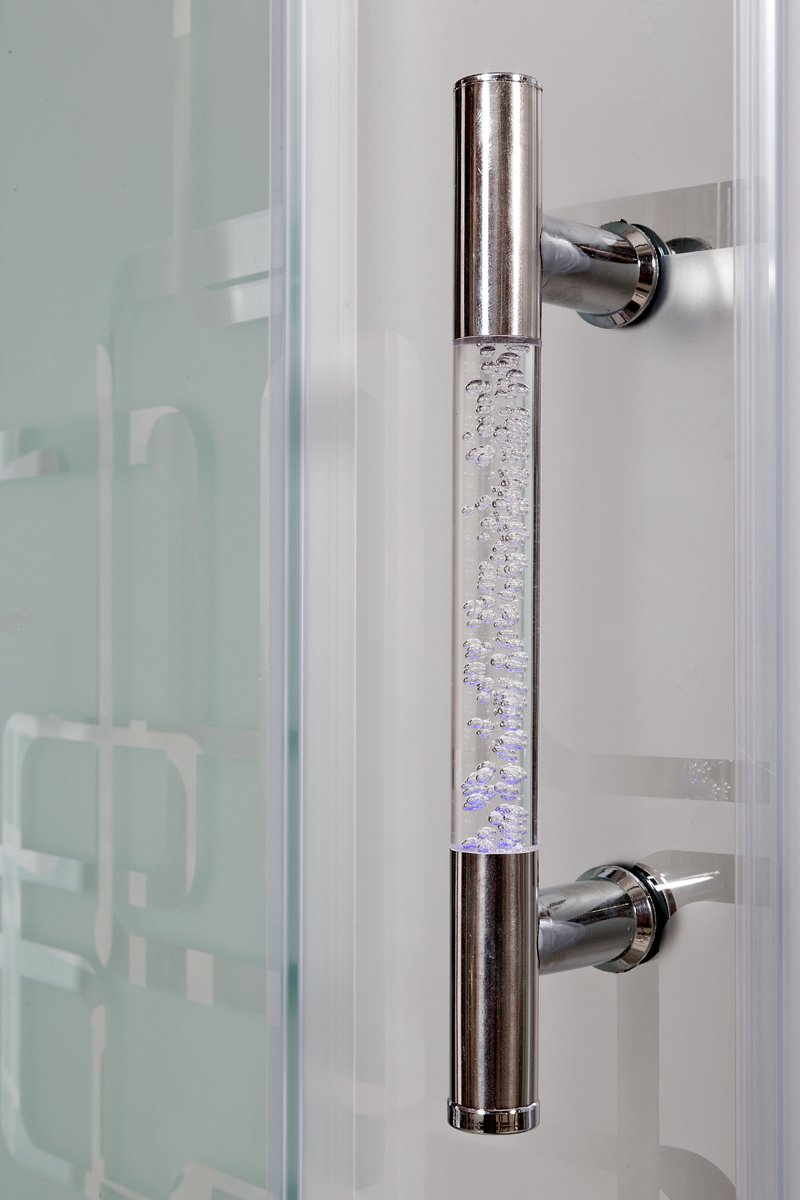 BМ4590 стандартная BLACK Душевая кабина DETO Серия ВМ Душевое ограждение С 01 - Вид №8