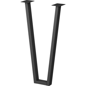 Подстолье для обеденного и письменного стола 71 см сталь цвет черный глянцевый