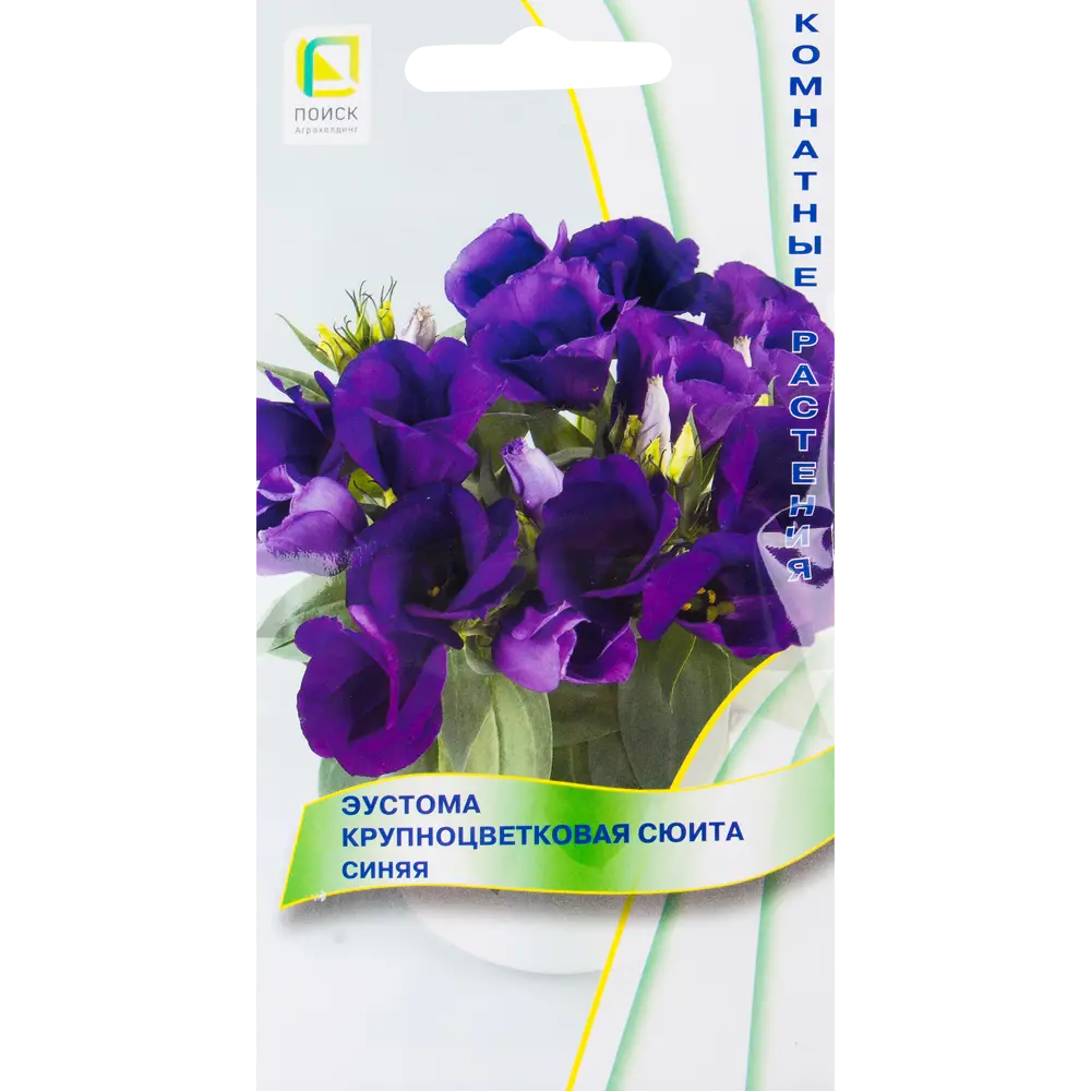 ПОИСК Эустома «Сюита» синяя — компактный цветущий акцент для кашпо 82424774 STLM-1577841