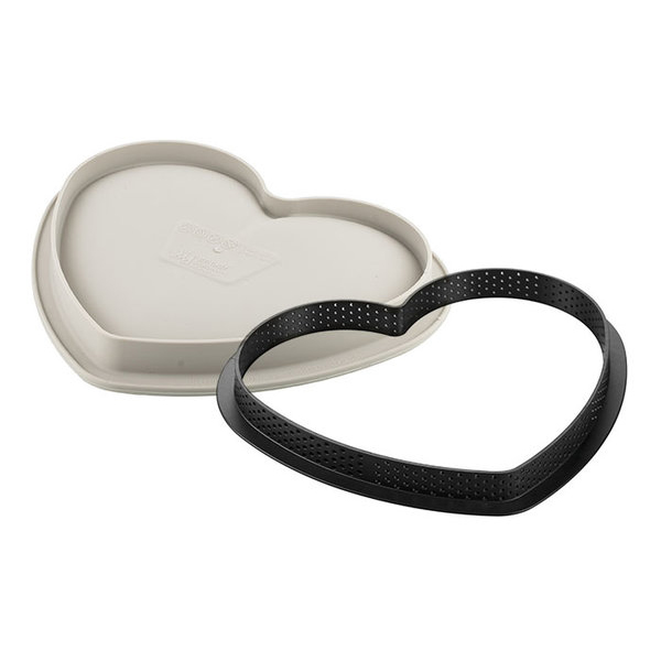 20.407.13.0065 Форма для приготовления торта и пирожного mon amour 18,8 х 15,8 х 2,6 см силиконовая Silikomart  - Вид №1