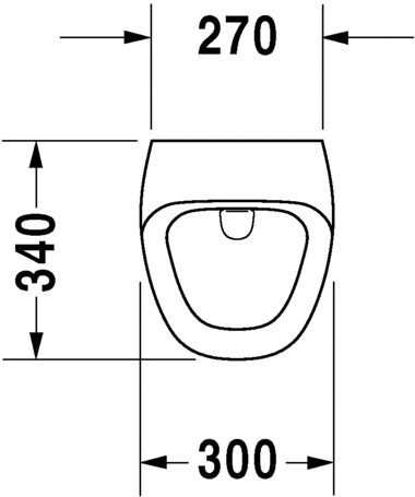 2804310097 Настенный писсуар, уринал с мушкой Duravit Durastyle - Вид №4