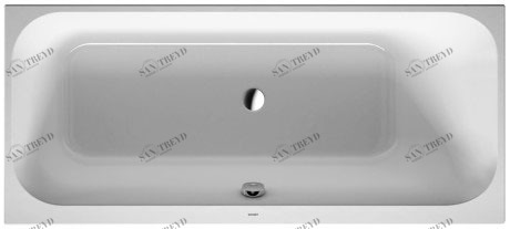 700311..0000000 Ванна Happy D.2 #700311 1700 x 700 мм Белый Alpin Duravit