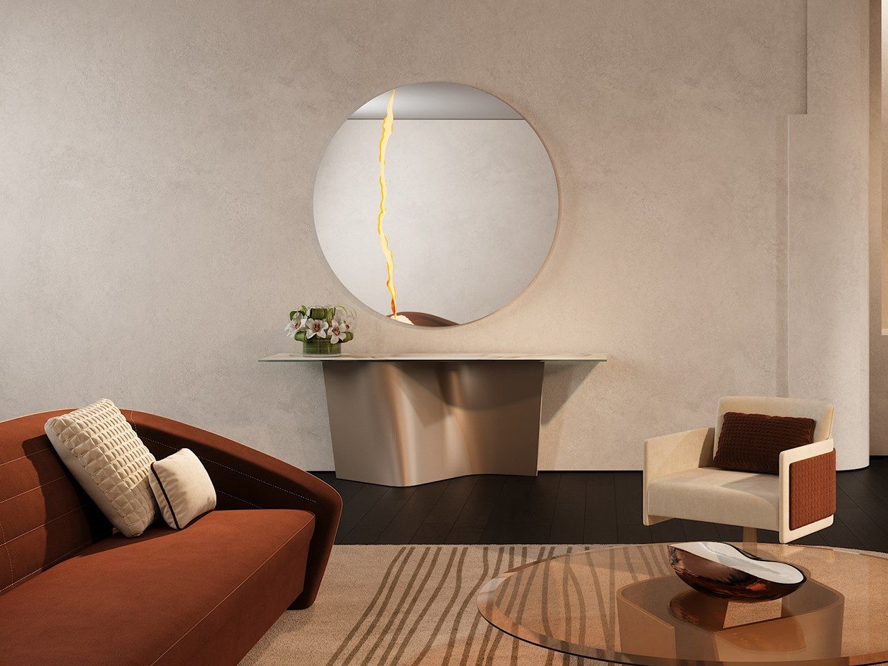 Настенное круглое зеркало REFLEX Impact ARCH-00111294 - Вид №2