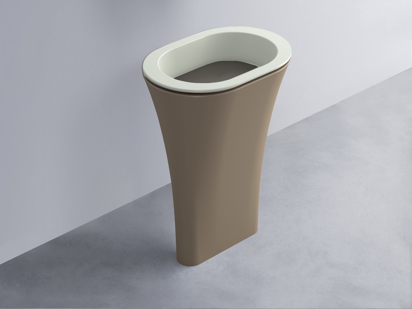 AMLA65-PM+AMPILO-FN+AMCOLO-AN Раковина Amedeo Ovale отдельностоящая cielo Enjoy + Amedeo Ceramica Cielo