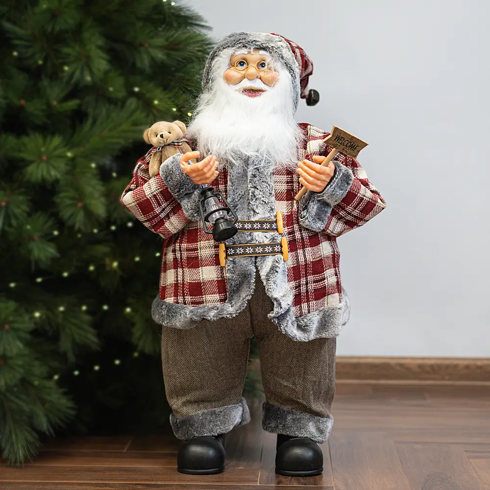 87547277 Фигура декоративная Санта в тулупе 80см STLM-1465657 Santreyd Christmas