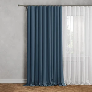 GARDEN Штора на люверсах серо-голубая 200x280 см для уютного интерьера 89390628