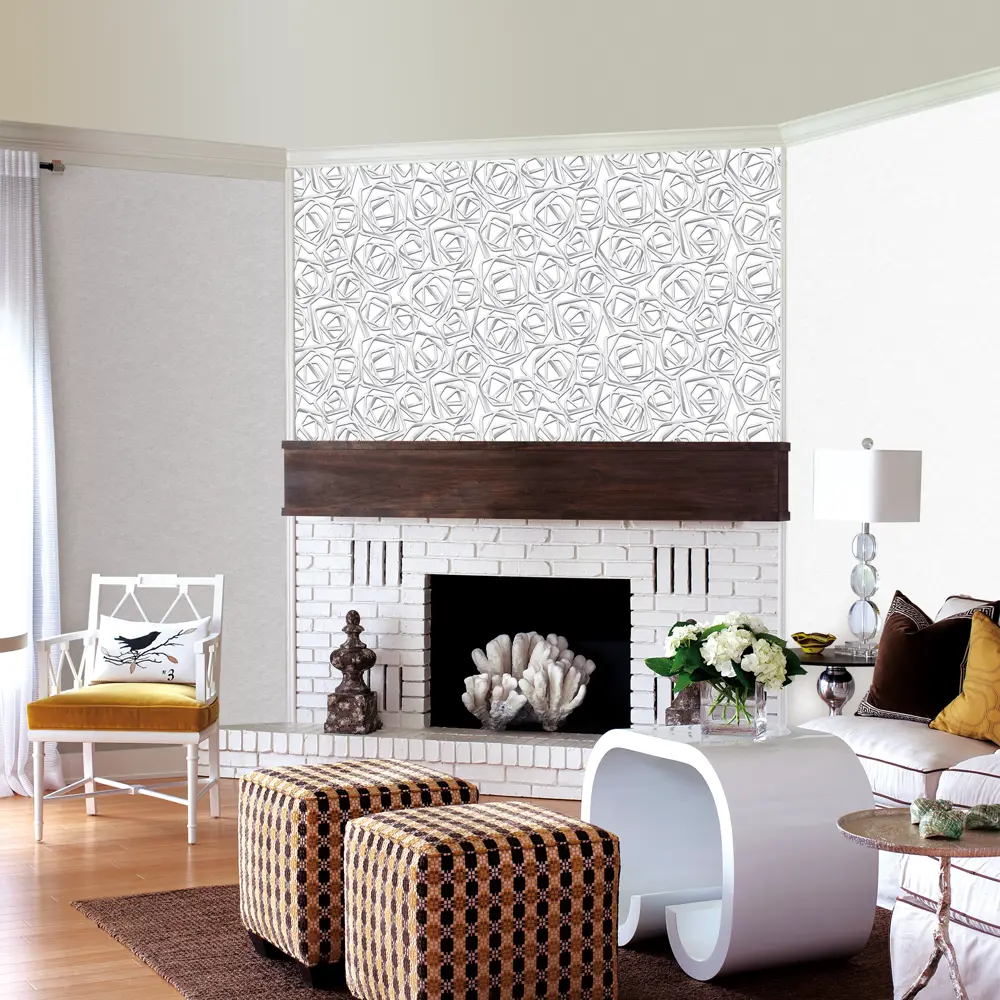 Обои флизелиновые Erismann Elegance белые 1.06 м 4537-5 82136446 STLM-2130350 - Вид №2