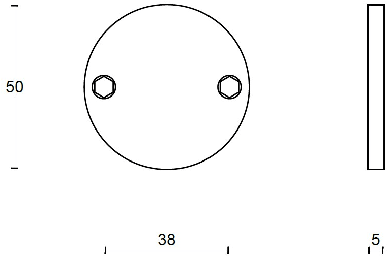 Formani Круглая насадка из нержавеющей стали One Pbb50 - Вид №3