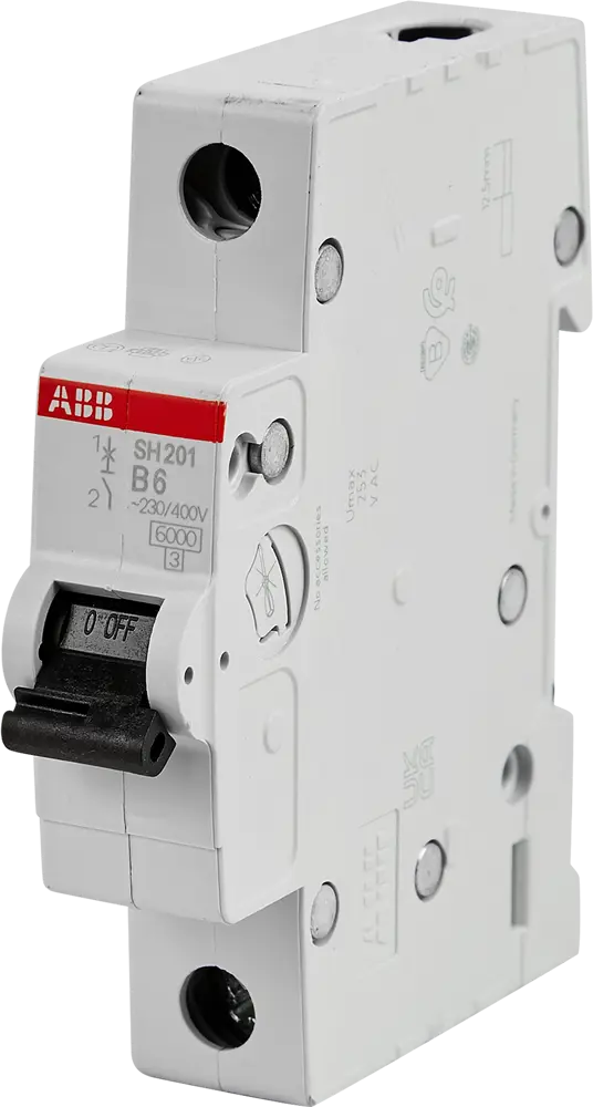 87932114 Автоматический выключатель ABB SH201 1P C6 А 6 кА STLM-1118905