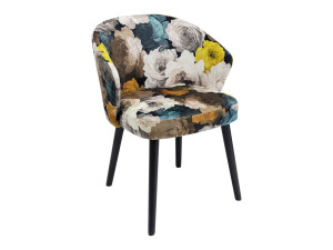 Тканевый стул с подлокотниками