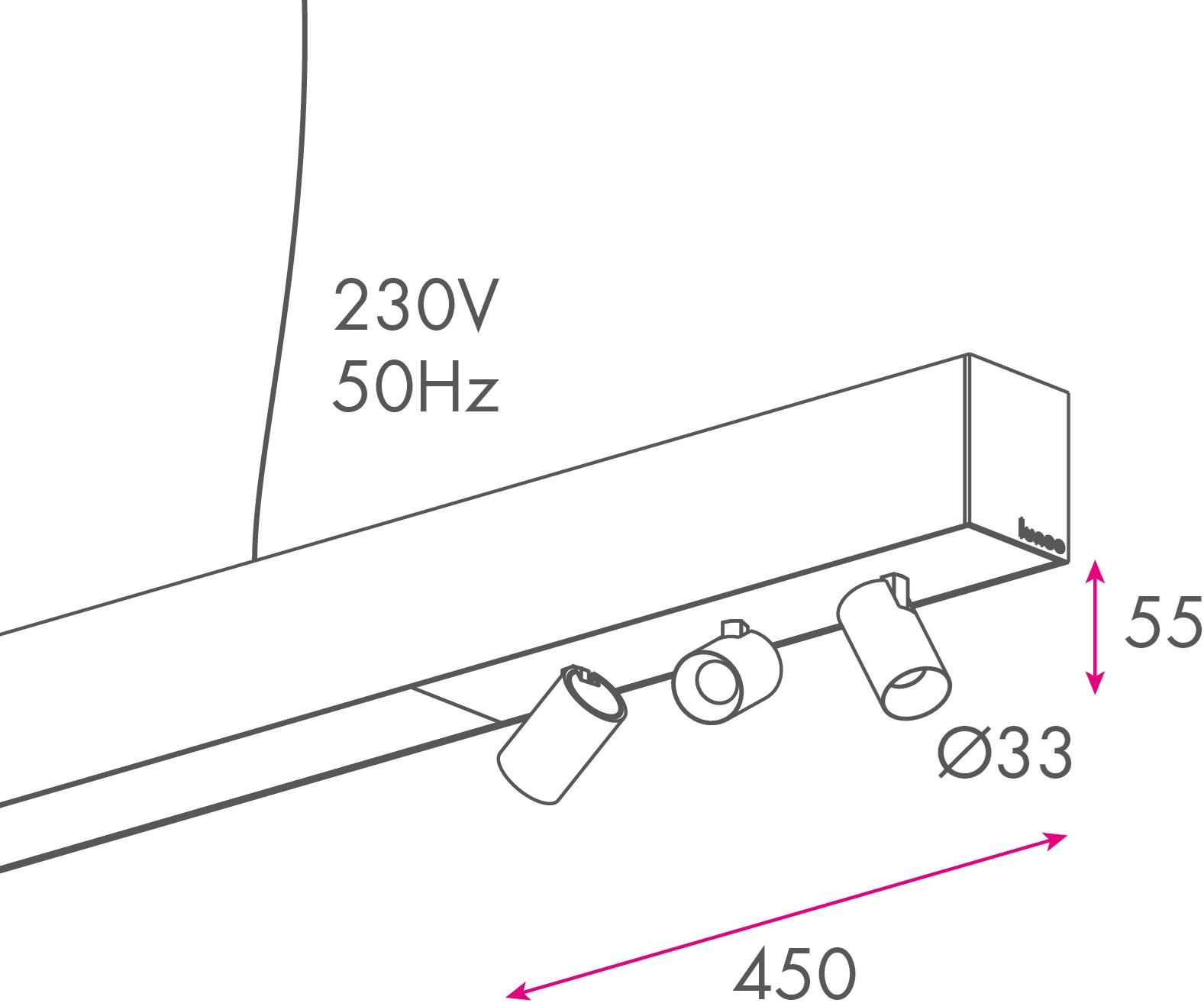 LUNOO Алюминиевый линейный осветительный профиль для точечных светильников для светодиодных модулей sun-id-1468973 - Вид №9