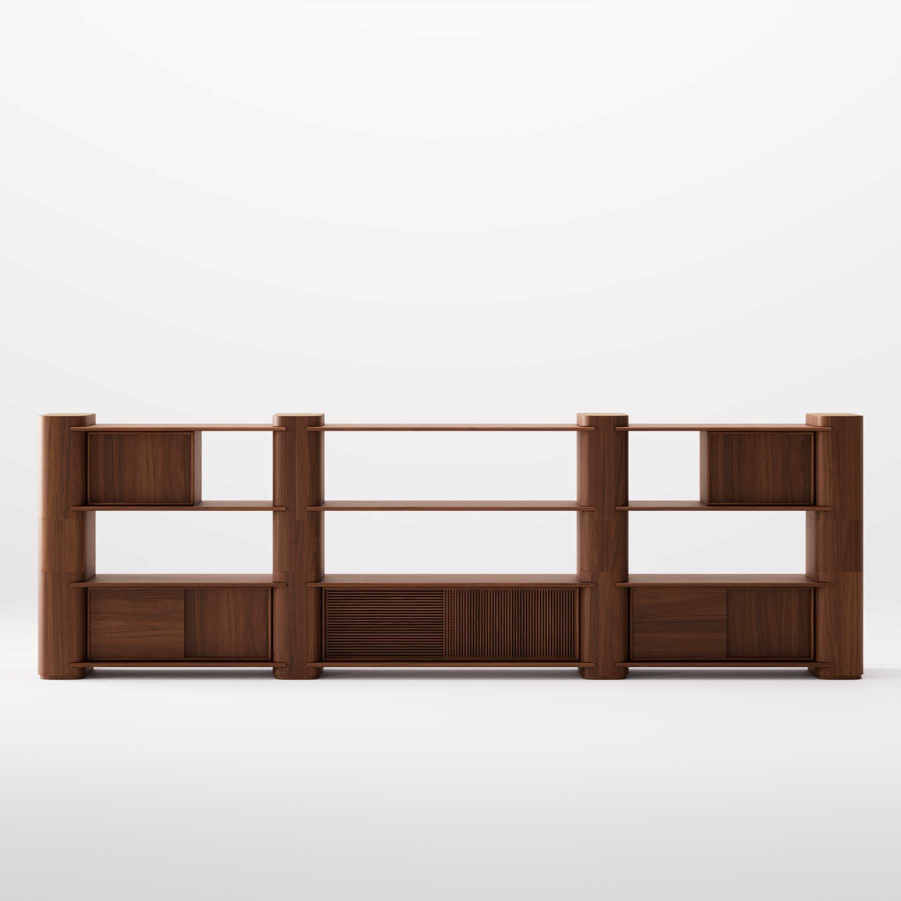 Деревянный самонесущий модульный книжный шкаф Wewood Path ARCH-00032308 - Вид №35