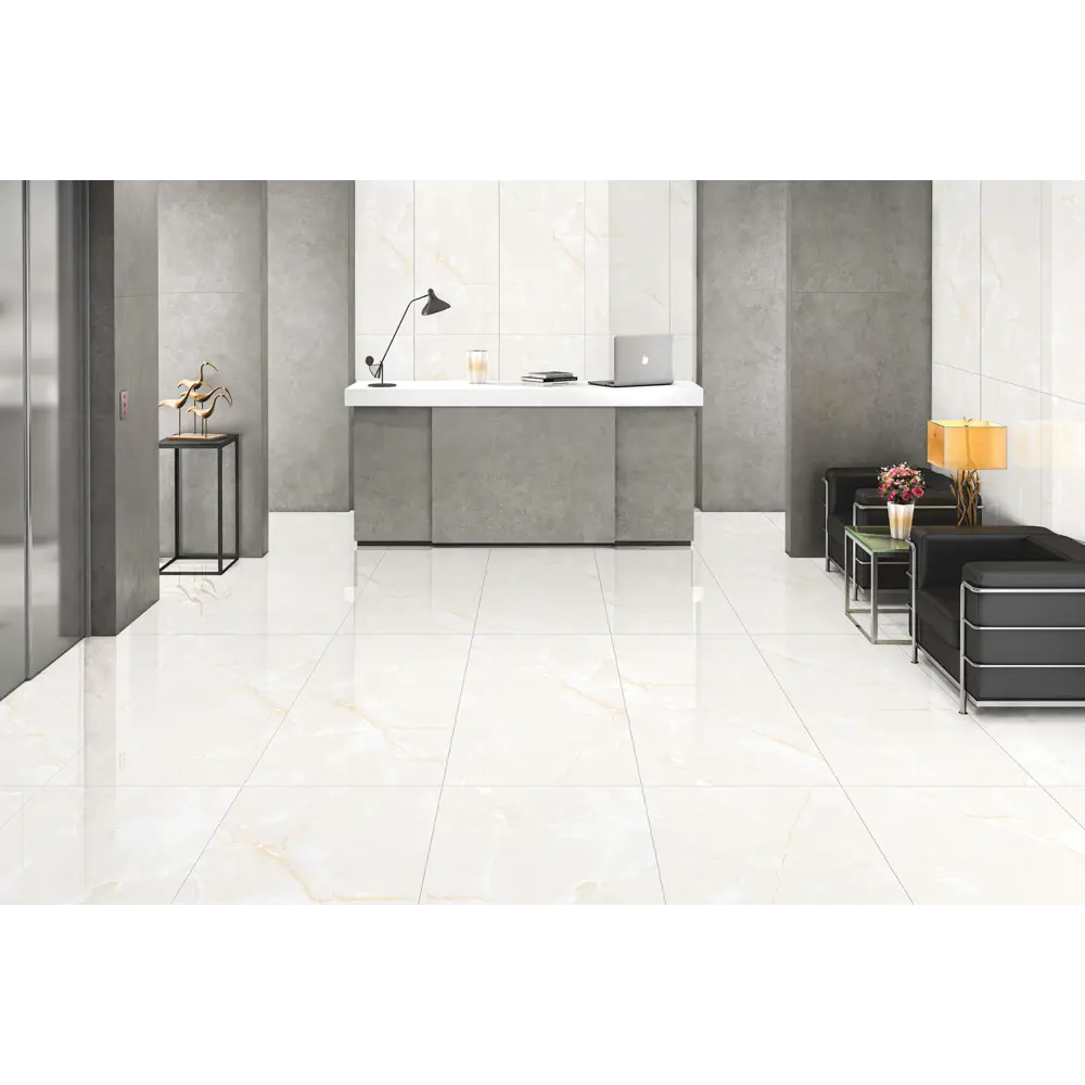 Керамогранит LEOPARD Onyx Blanco 60×120 см — глянцевая бежевая плитка 85093828 STLM-0058668 - Вид №5