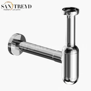 923590 Сифон для раковины Lux 1`1/4 хромированный Kerasan Nolita Италия