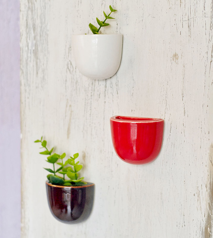 Набор мини-кашпо Pocket красный,белый,черный ЭКОЧЕЛОВЕКИ 4003 - Вид №1