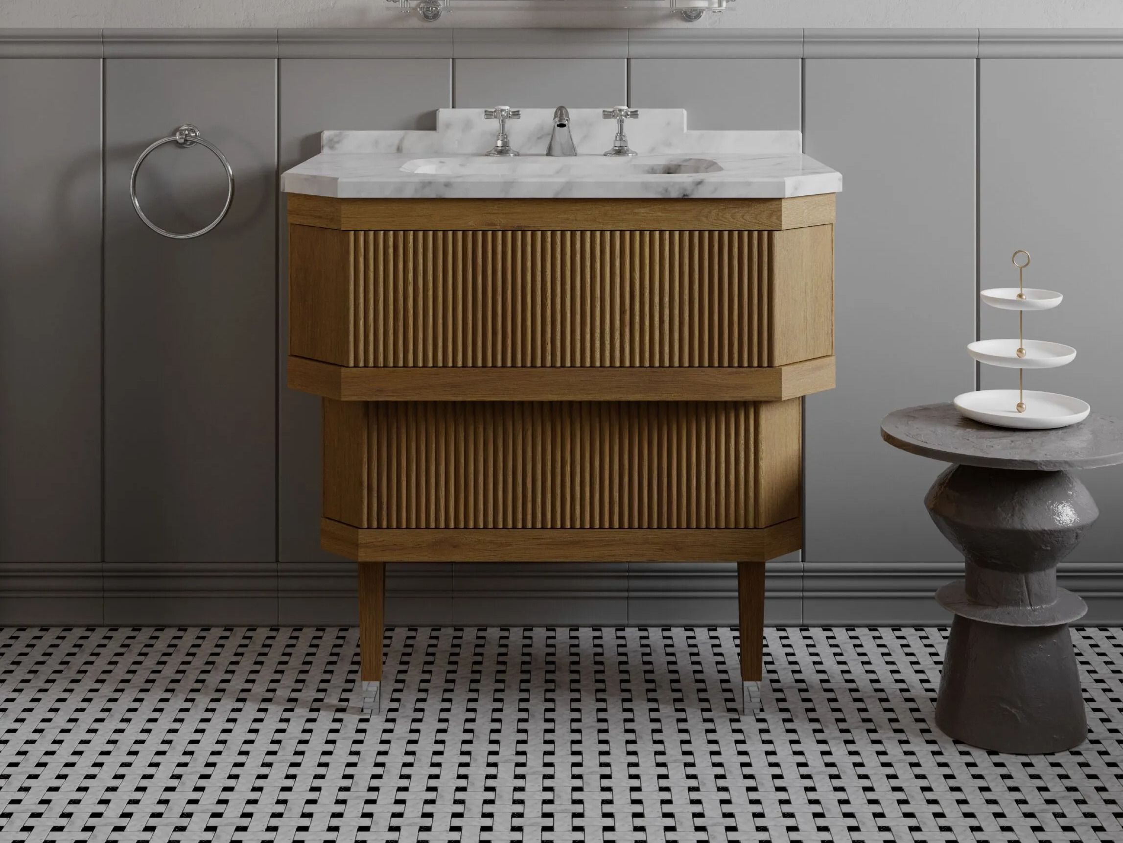 Напольный умывальник Devon&Devon METROPOLITAN ESSENCE ARCH-00057506 - Вид №1