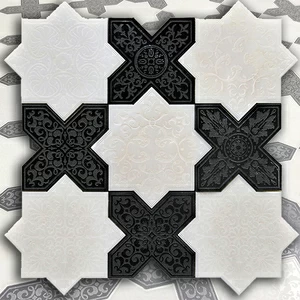 МОЗАИКА ИЗ МРАМОРА PNT (WHITE-BLACK) SKALINI PANTHEON