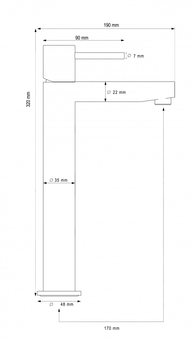 PH2518M111 Смеситель для раковины высокий Prime Martí 1921 Marti 1921  - Вид №2