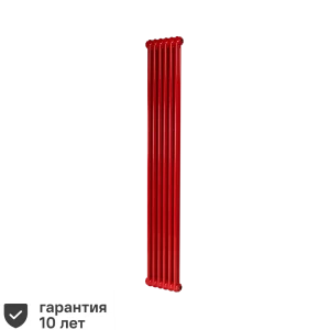 Радиатор трубчатый Irsap Tesi RR218000605A430N01 1735/65 6 секций боковое подключение сталь красный