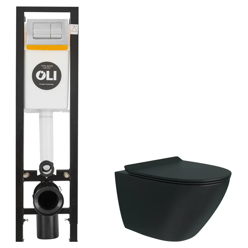 Комплект инсталляции Oli Quadra с безободковым унитазом Teymi Tiko STLM-2017507