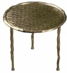 Hamilton Conte Paris Круглый журнальный столик из латуни