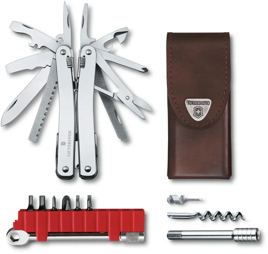 91618516 Мультитул-пассатижи Victorinox SwissTool Spirit X Plus Ratchet 3.0236.L 36 функций STLM-0846481